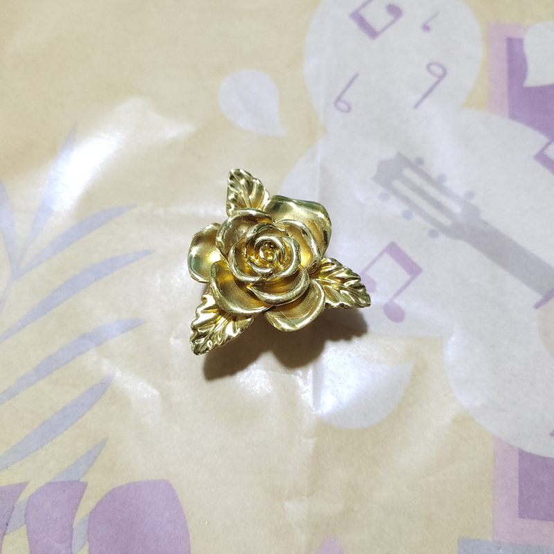 Λαβή επίπλων Brass Rose για συρτάρια και πόρτες ντουλάπας