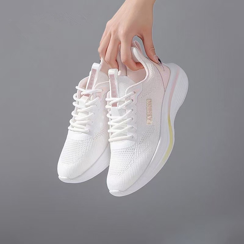 Γυναικείες Flyknit mesh sneakers – αναπνεύσιμες, ελαφριές και άνετες, casual παπούτσια για άνοιξη και φθινόπωρο, γραφείο