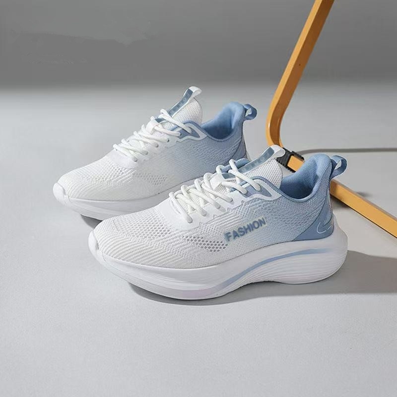Γυναικείες Flyknit mesh sneakers – αναπνεύσιμες, ελαφριές και άνετες, casual παπούτσια για άνοιξη και φθινόπωρο, γραφείο
