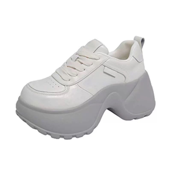 Γυναικεία sneakers με φαρδιά σόλα, 2025 άνοιξη–φθινόπωρο, ελαφριά λευκά αθλητικά για καθημερινή χρήση