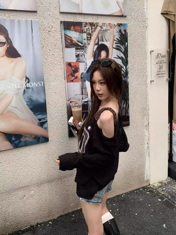 Μπλούζα με μακρύ μανίκι σε αμερικανικό στυλ, υφή υφάσματος, φθινοπωρινή χαλαρή γραμμή, λεοπάρ κεντημένο patch