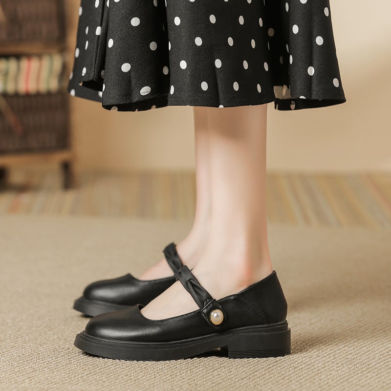Лофери от естествена кожа за дами, кръгъл нос, slip-on модел, мека подметка от гума