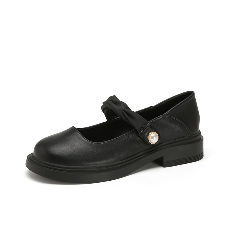 Лофери от естествена кожа за дами, кръгъл нос, slip-on модел, мека подметка от гума