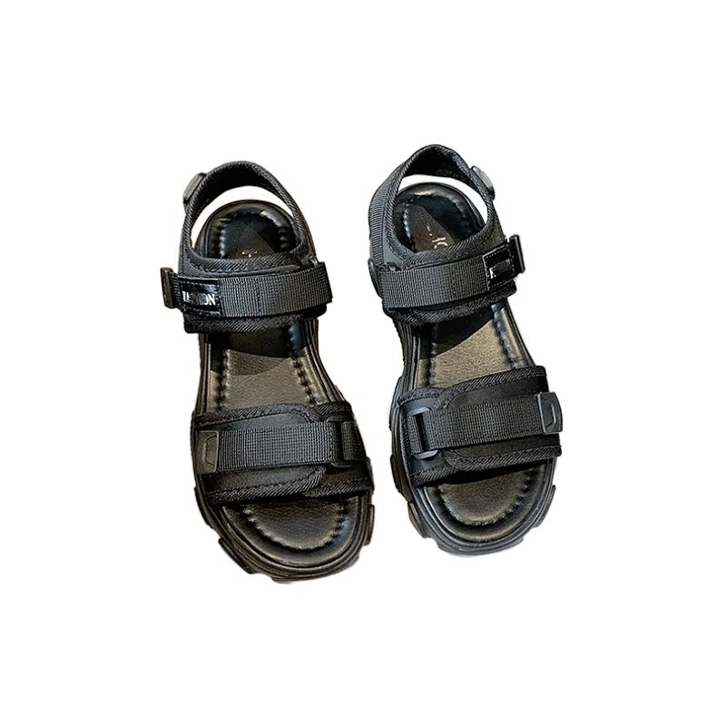 Γυναικείες σαγιονάρες με παχύ πάτο και Velcro, καλοκαίρι 2026, άνετες πλατφόρμες για παραλία
