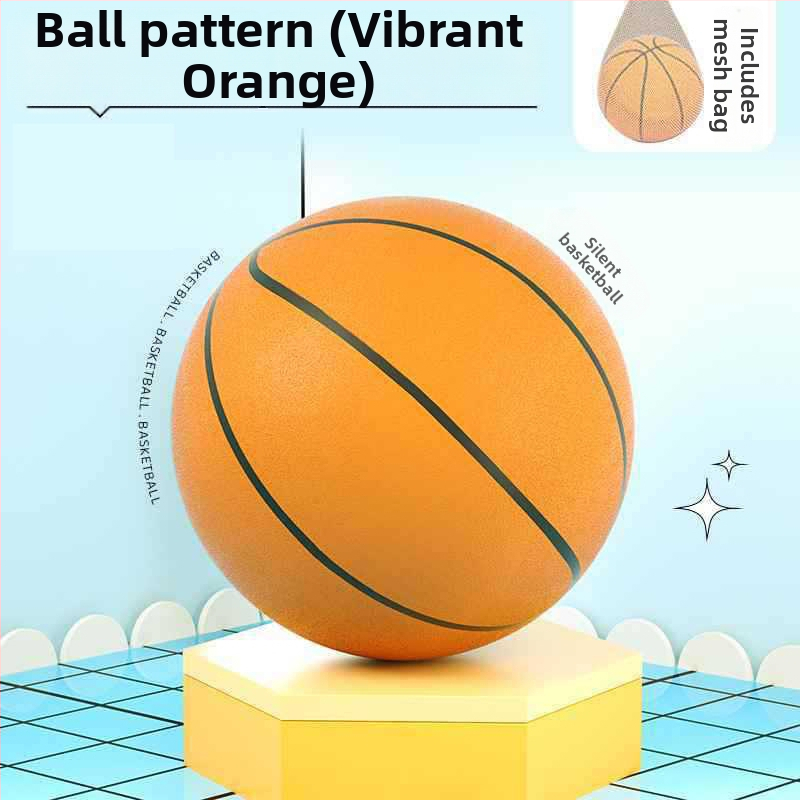 Tichá basketbalová lopta do interiéru pre deti, PU materiál, nepúšťa sa, veľkosti 18/21/24 cm.