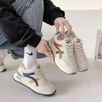 Γυναικείες sneakers τύπου Dad Sneakers, φθινοπωρινός 2025, μοντέρνες, ελαφριές με μαλακή σόλα που κολακεύουν το πόδι