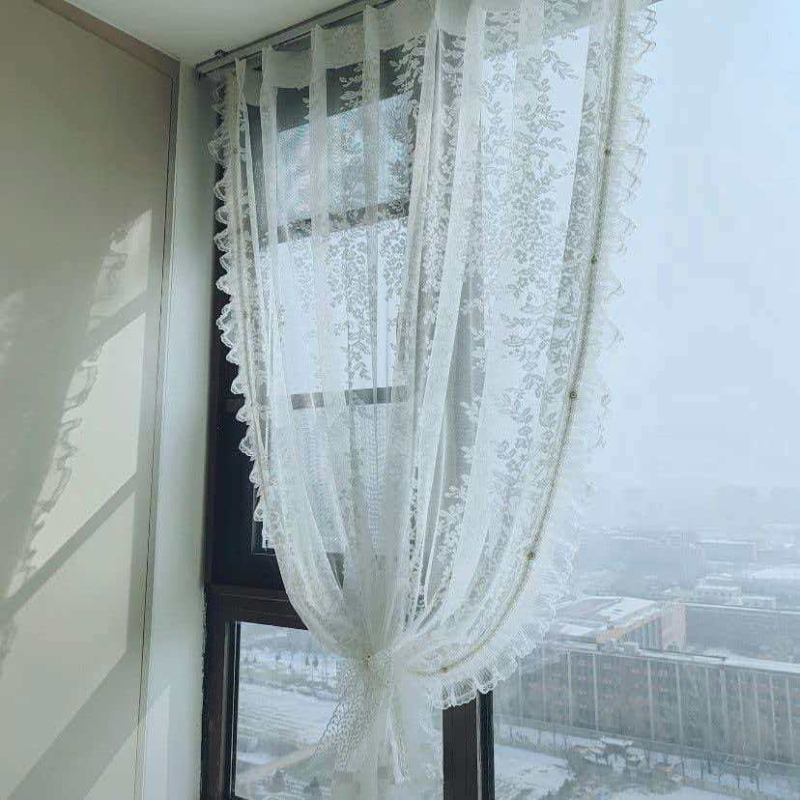Organza čipka rub zavjese i suknje, plisirani rub zavjese, DIY ručna izrada