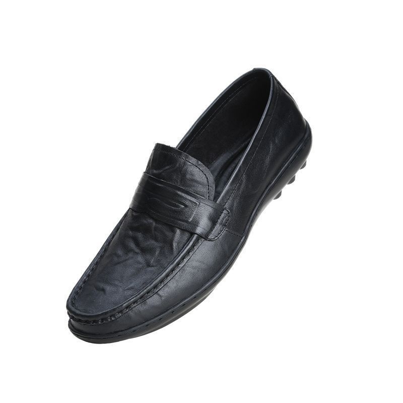 Ανδρικά loafers από μαλακό δέρμα, καλοκαιρινά, slip-on με αναπνέουσα σόλα καουτσούκ, μοντέλο 2026