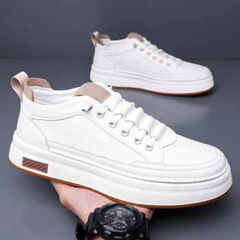 2026 férfi fehér sneaker, légáteresztő felsőrész, vastag talp, mindennapi, minimalist slip-on