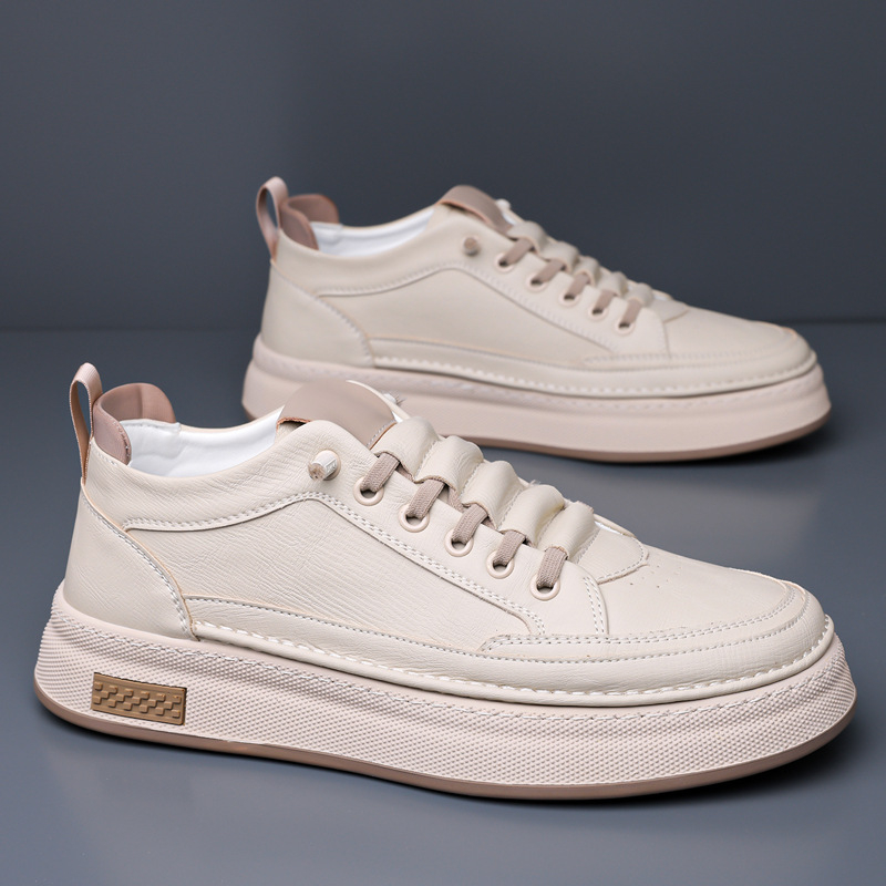 2026 férfi fehér sneaker, légáteresztő felsőrész, vastag talp, mindennapi, minimalist slip-on