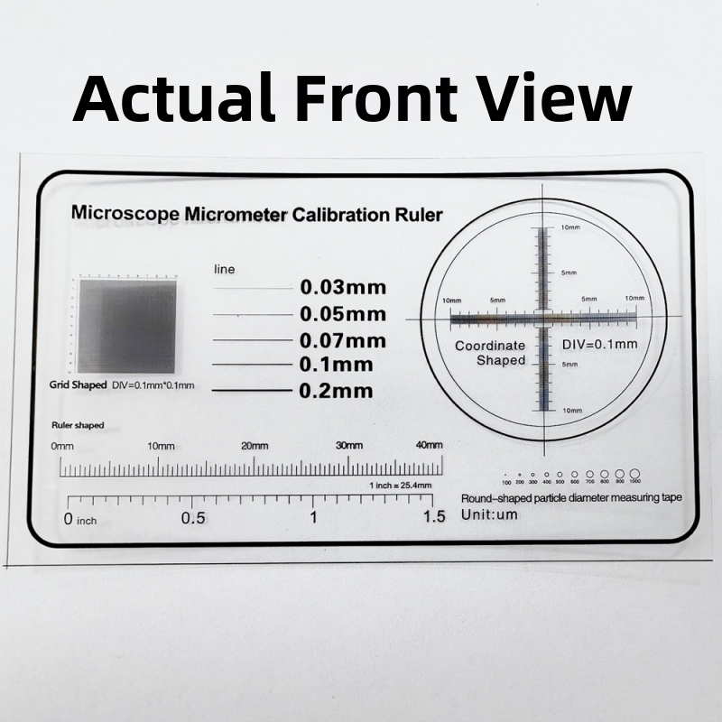Kalibračné pravítko pre mikroskopický mikrometer s dielikmi 0,1 mm a hrúbkou osnovy 0,1 mm