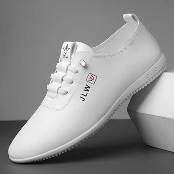2025 Νέα ανδρικά PU δερμάτινα loafers - μαλακή σόλα, casual επιχειρηματικά παπούτσια, διαπνοή, αντιολισθητικά, στρογγυλή μύτη