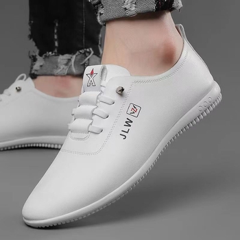 2025 Νέα ανδρικά PU δερμάτινα loafers - μαλακή σόλα, casual επιχειρηματικά παπούτσια, διαπνοή, αντιολισθητικά, στρογγυλή μύτη