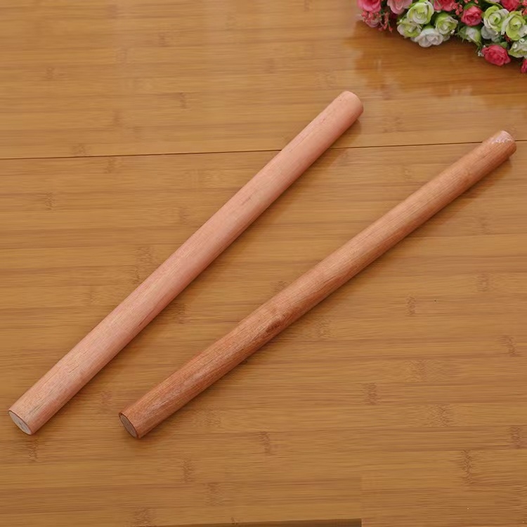 Két végű, hegyes végű fa nyújtófa dumpling és baozi tészta kinyújtásához – 30/40/50 cm
