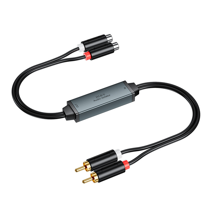 RCA аудио изолатор със филтър за шум от заземяване и елиминиране на шум