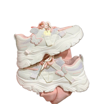 Παιδικά sneakers με μοτίβο πεταλούδας, τύπου dad sneakers, Άνοιξη 2026, αναπνέοντα casual παπούτσια, unisex