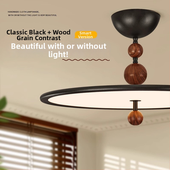 Stropná lampa do spálne v talianskom štýle, retro dizajn s UFO, plné spektrálne svetlo, japonská minimalistická ochrana očí, do spálne a pracovne