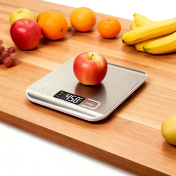P20 konyhai elektronikus mérleg, 10 kg, rozsdamentes acél, mérési tartomány 1 g–10 kg