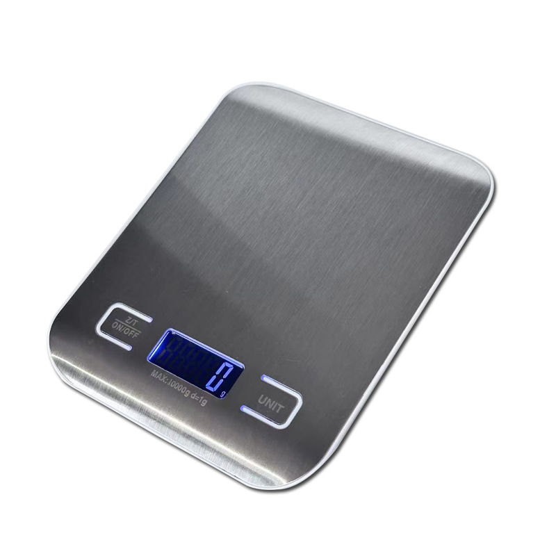 P20 konyhai elektronikus mérleg, 10 kg, rozsdamentes acél, mérési tartomány 1 g–10 kg