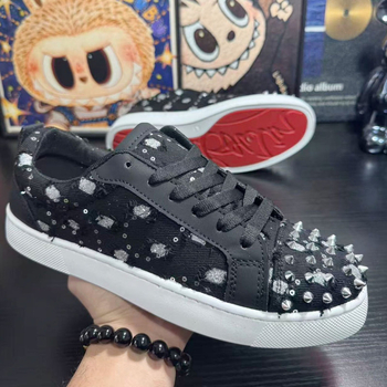 Παπούτσια τύπου loafers από ύφασμα με στρας, χαμηλό ύψος, διαπνέοντα, κομψά και άνετα