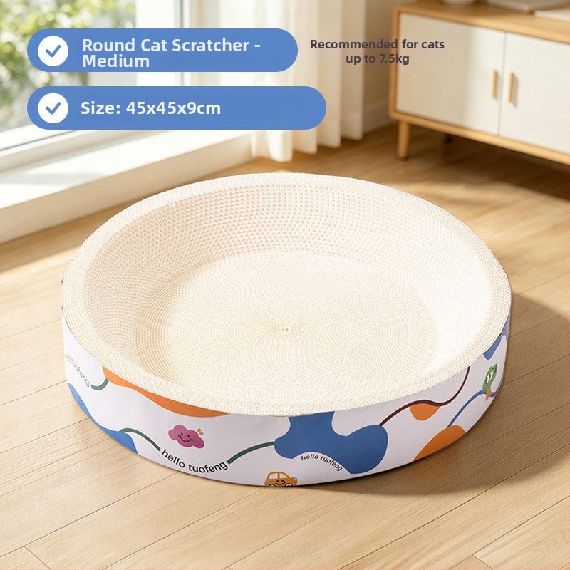 Крафт картон котешка драскачка дъска, Extra Large, дебела, издръжлива, без разпад на влакна, белокартон котешки аксесоари