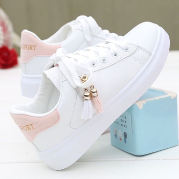 Warm Maple γυναικείες λευκές αθλητικές sneakers — λεπτές για άνοιξη και καλοκαίρι, μοντέρνες και ευέλικτες, casual street style