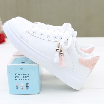 Warm Maple γυναικείες λευκές αθλητικές sneakers — λεπτές για άνοιξη και καλοκαίρι, μοντέρνες και ευέλικτες, casual street style