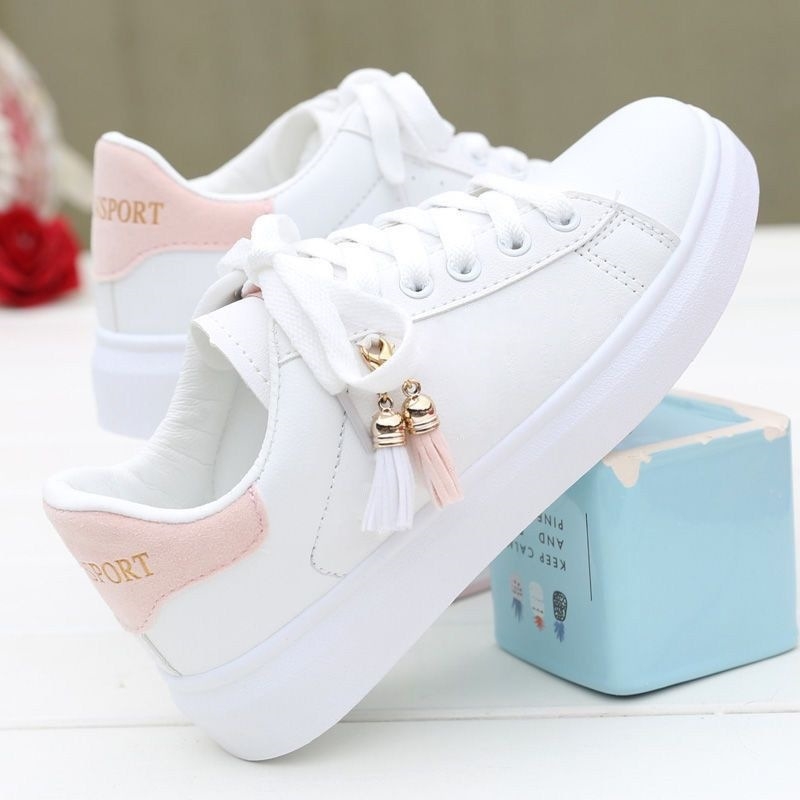 Warm Maple γυναικείες λευκές αθλητικές sneakers — λεπτές για άνοιξη και καλοκαίρι, μοντέρνες και ευέλικτες, casual street style