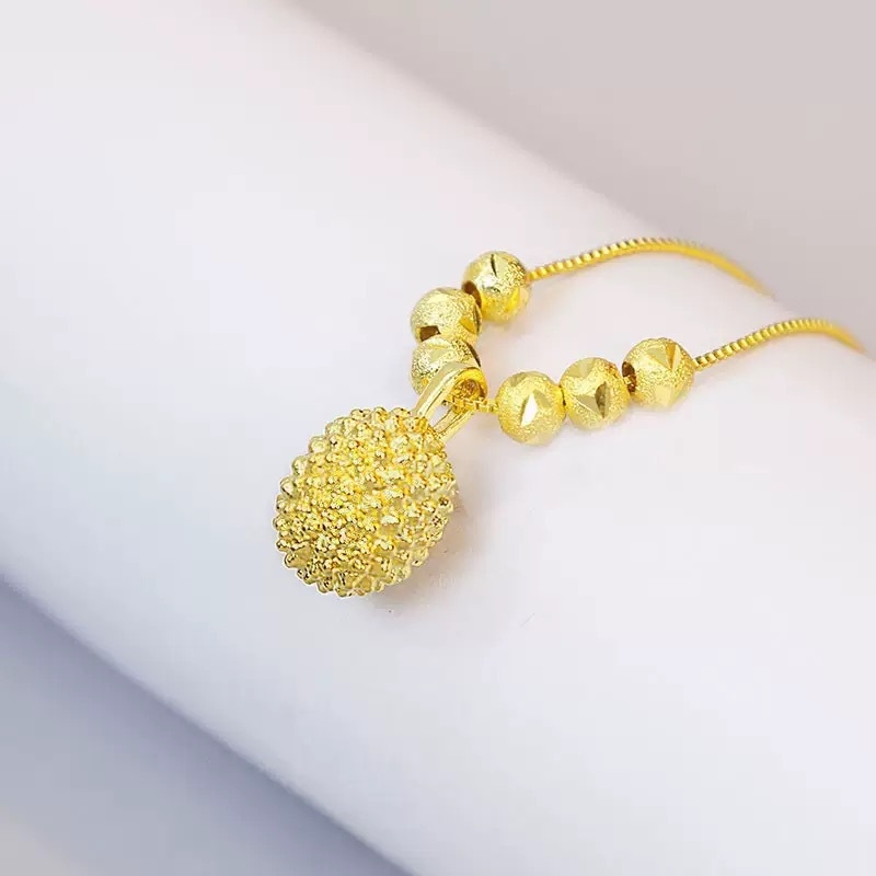 Női kulcscsont-köves nyaklánc és bokalánc durian mintával, kis durian, könnyű lux, niche stílus