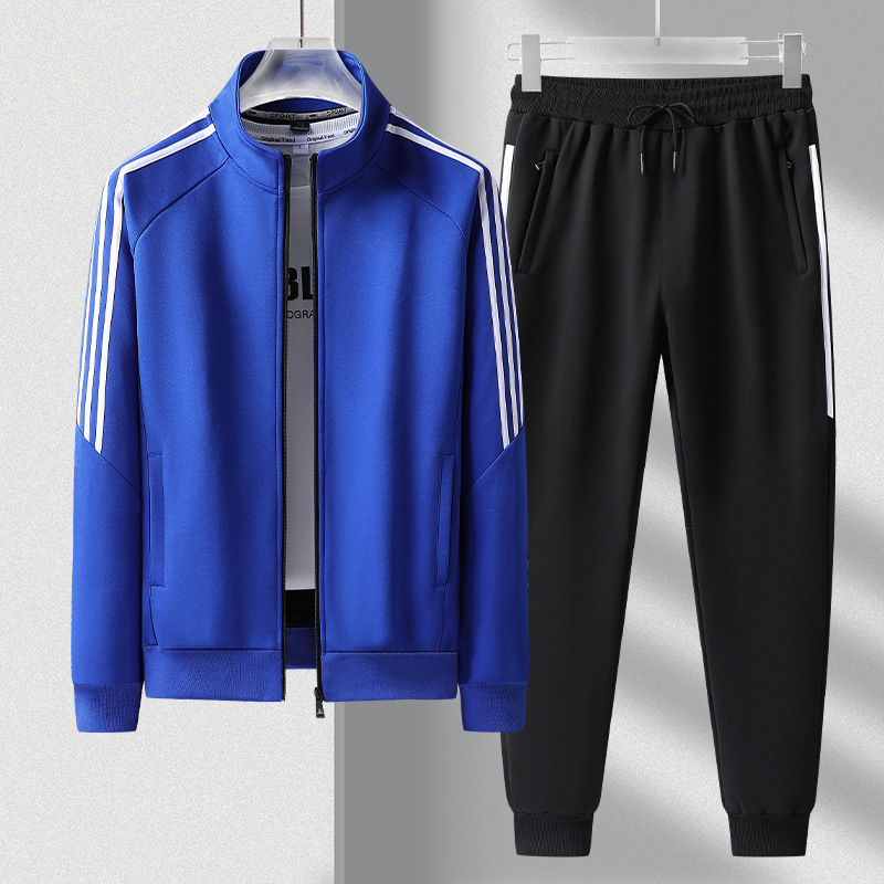 Compleu sport cu trei dungi pentru cupluri, uniformă unisex pentru școală și muncă, imprimare logo disponibilă, pentru mai multe situații