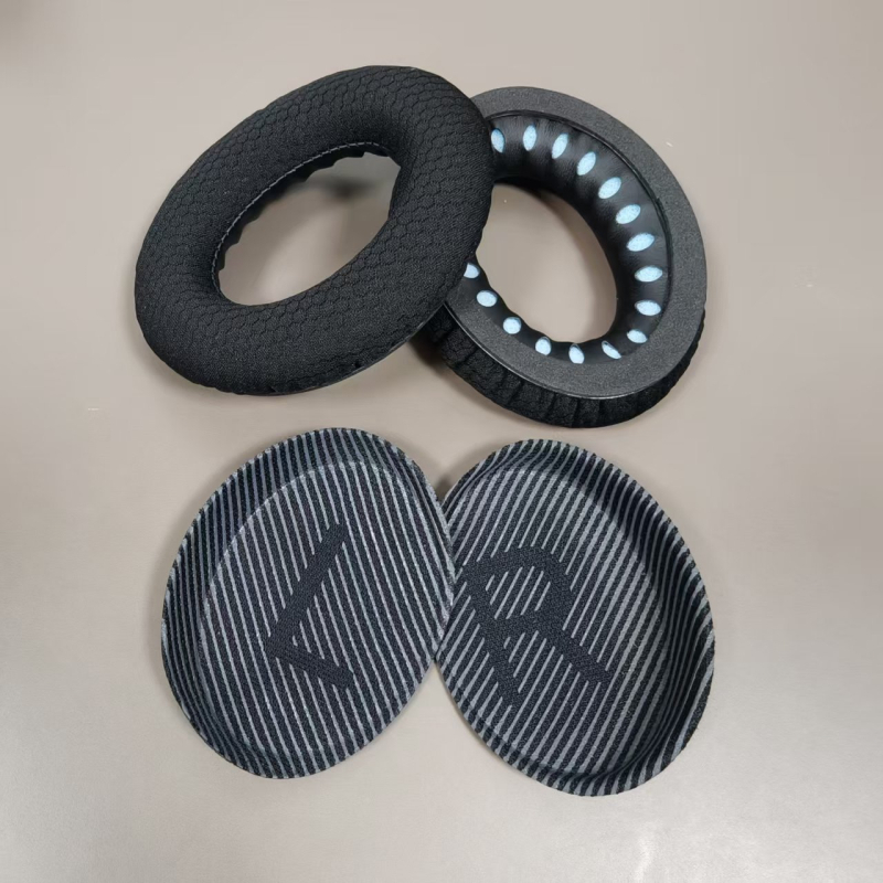 Покритие за слушалки Bose QC35 II QC25 QC15 AE2 с футболна мрежеста материя и гъбено уплътнение
