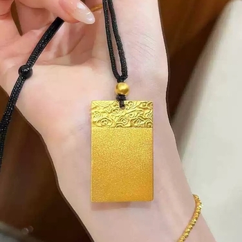 Unisex φυλαχτό Ping'an Xiangyun Wuyi σε αλυσίδα μήκους κολάρου