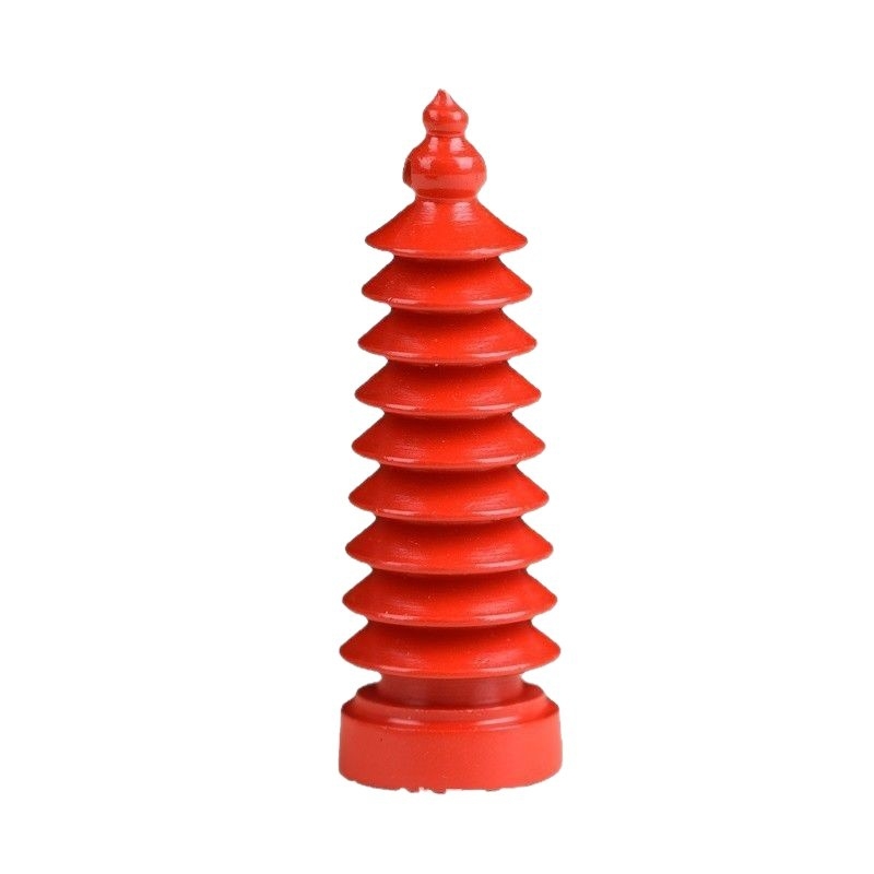 Πεντάντ από cinnabar Wenchang με pagoda στυλ, για άνδρες και γυναίκες, φυσικό υψηλής ποιότητας κόκκινο νήμα-βούρτσα σχέδιο, φοιτητικό κολιέ