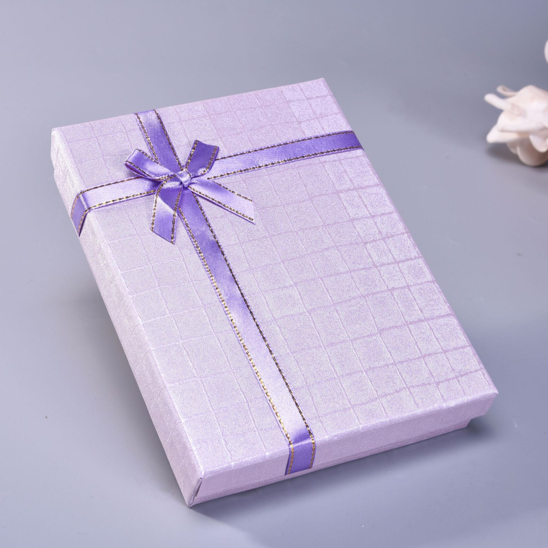 Κουτί συσκευασίας κοσμημάτων 12x16 cm με κορδέλα για κολιέ, δαχτυλίδι και σκουλαρίκια – δώρο