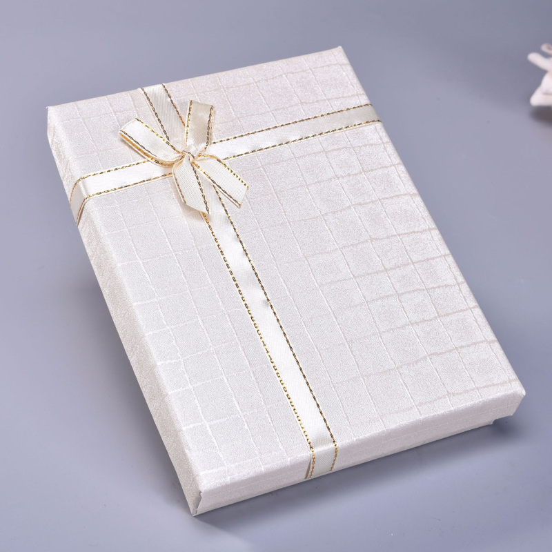 Κουτί συσκευασίας κοσμημάτων 12x16 cm με κορδέλα για κολιέ, δαχτυλίδι και σκουλαρίκια – δώρο
