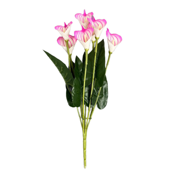 Τεχνητά άνθη Calla Lily, 7 κεφαλές, 3D εκτύπωση, διακόσμηση γάμου, αξεσουάρ φωτογράφισης
