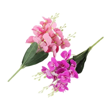 Τεχνητή ορχιδέα Phalaenopsis, πεντακλαδική διακόσμηση, διακόσμηση σπιτιού, διακόσμητικό για σαλόνι και γαμήλια διακόσμηση δαπέδου.
