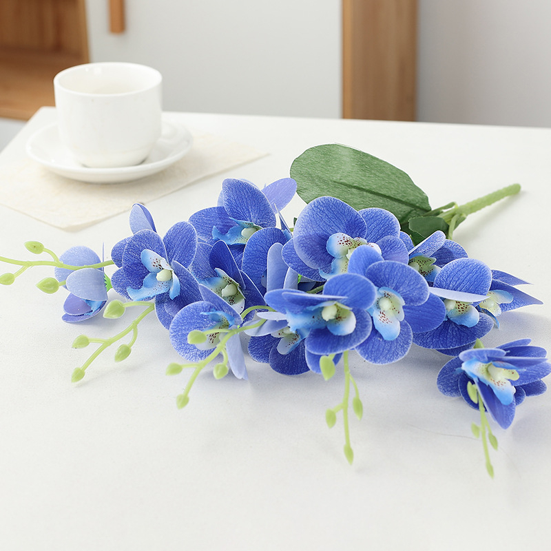 Τεχνητή ορχιδέα Phalaenopsis, πεντακλαδική διακόσμηση, διακόσμηση σπιτιού, διακόσμητικό για σαλόνι και γαμήλια διακόσμηση δαπέδου.
