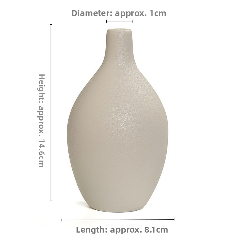 Biela porcelánová váza Jane Ermei Ceramics pre elegantnú bytovú dekoráciu