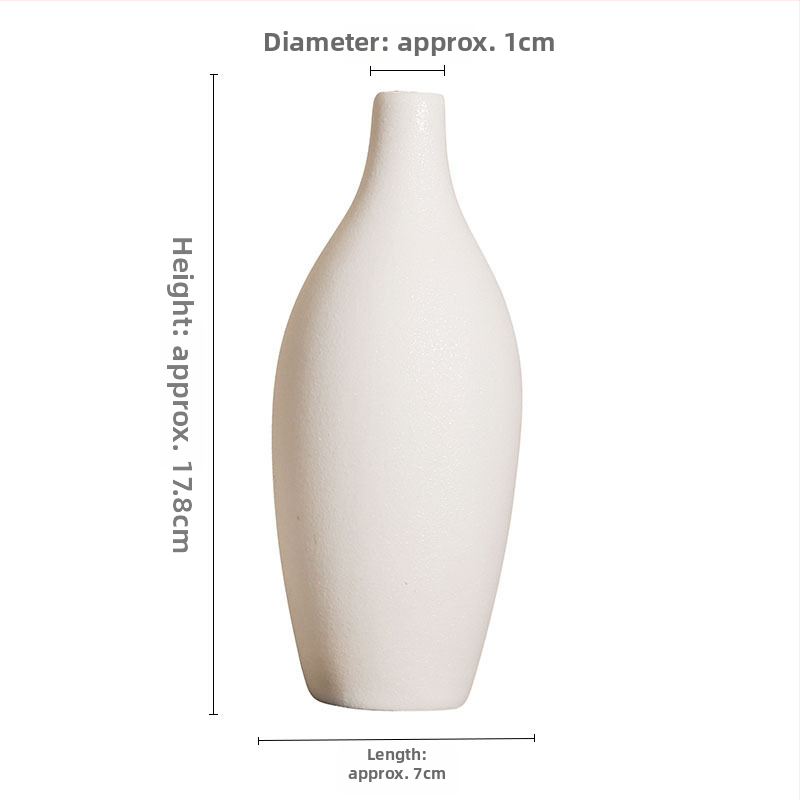 Biela porcelánová váza Jane Ermei Ceramics pre elegantnú bytovú dekoráciu