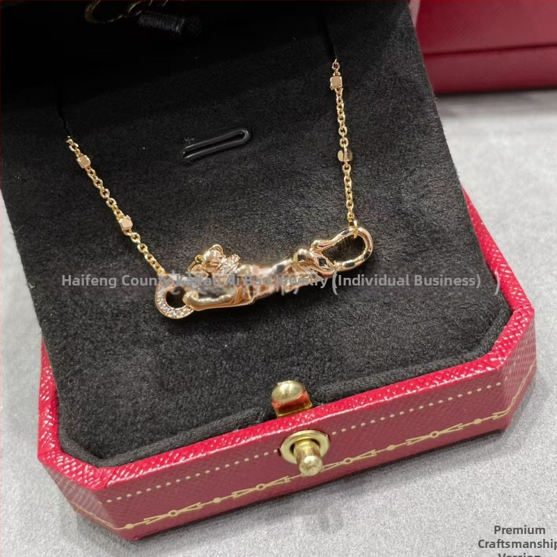 Pozlátené pravým zlatom v tvare V, CNC remeselné spracovanie, bodkovaný diamantový leopard náhrdelník, personalizovaná hip-hopová kubánska retiazka, unisex