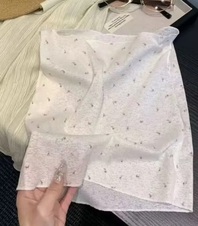 Αντηλιακή προστασία από ice silk, διαπνέον πλήρες κάλυμμα κεφαλής/πέπλου προσώπου και λαιμού, φλοράλ καλοκαιρινή ασπίδα