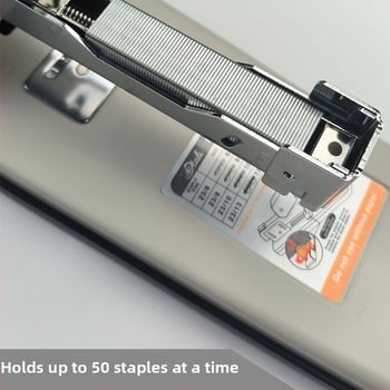 Push-button heavy-duty stapler, με ενισχυμένο μεγάλο σώμα, για γραφείο, έως 100 σελίδες