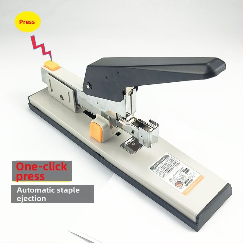 Push-button heavy-duty stapler, με ενισχυμένο μεγάλο σώμα, για γραφείο, έως 100 σελίδες