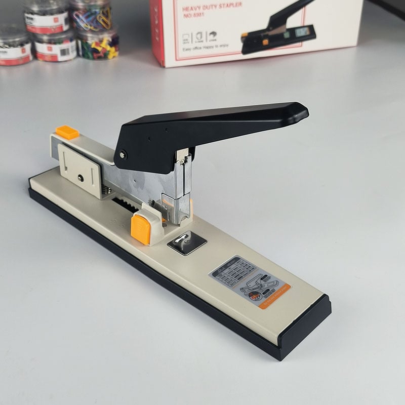 Push-button heavy-duty stapler, με ενισχυμένο μεγάλο σώμα, για γραφείο, έως 100 σελίδες