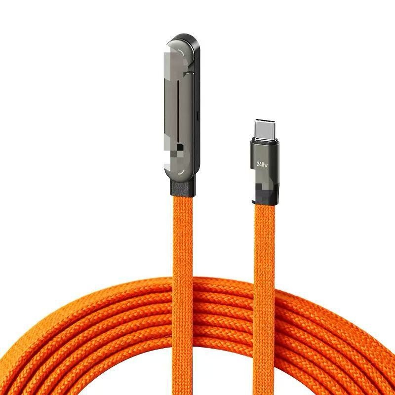240W USB-C kabel za podatke sa stalkom, kompatibilan s Apple iPad modeli 15/16/17 i Huawei tabletima, brzo punjenje