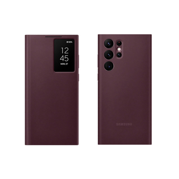 Husă pentru Samsung Galaxy S22 Ultra / S22 Plus / S22 cu fereastră inteligentă și protecție de somn, fără capac rabatabil