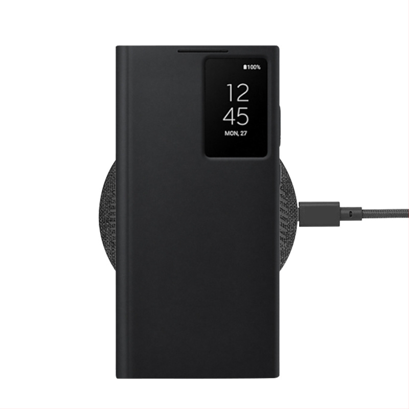 Puzdro na Samsung Galaxy S22 Ultra / S22 Plus / S22 s inteligentným okienkom a ochranou pred spánkom bez preklápania