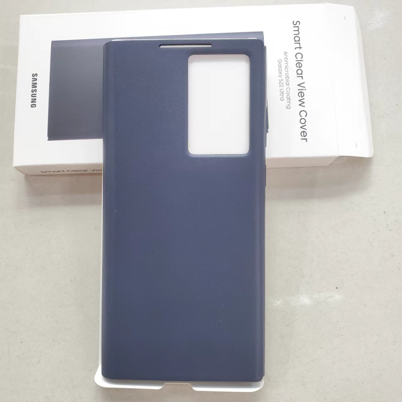 Husă pentru Samsung Galaxy S22 Ultra / S22 Plus / S22 cu fereastră inteligentă și protecție de somn, fără capac rabatabil