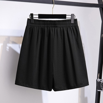 Plus-Size Καλοκαιρινό Κορεατικό Στυλ, Υψηλή Μέση Σορτς για Σμίλιγκ και Φαρδιά Παντελόνια με Ευρύ Κάτω Άκρο, Κωδ. 5387